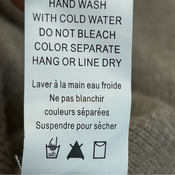 Dreamers beige knit wrap V-neck long sleeve bodycon midi sweater dress XL NWOT - Picture 9 of 12